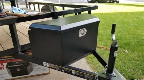 harbor freight steel trailer tongue box|harbor freight trailer tongue extension.